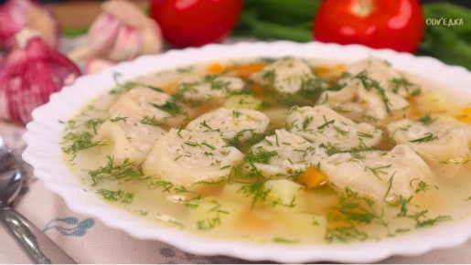 Ленивые пельмени в супе: вкусно и быстро