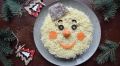 Новогодний салат в виде снеговичка: волшебство на вашем столе