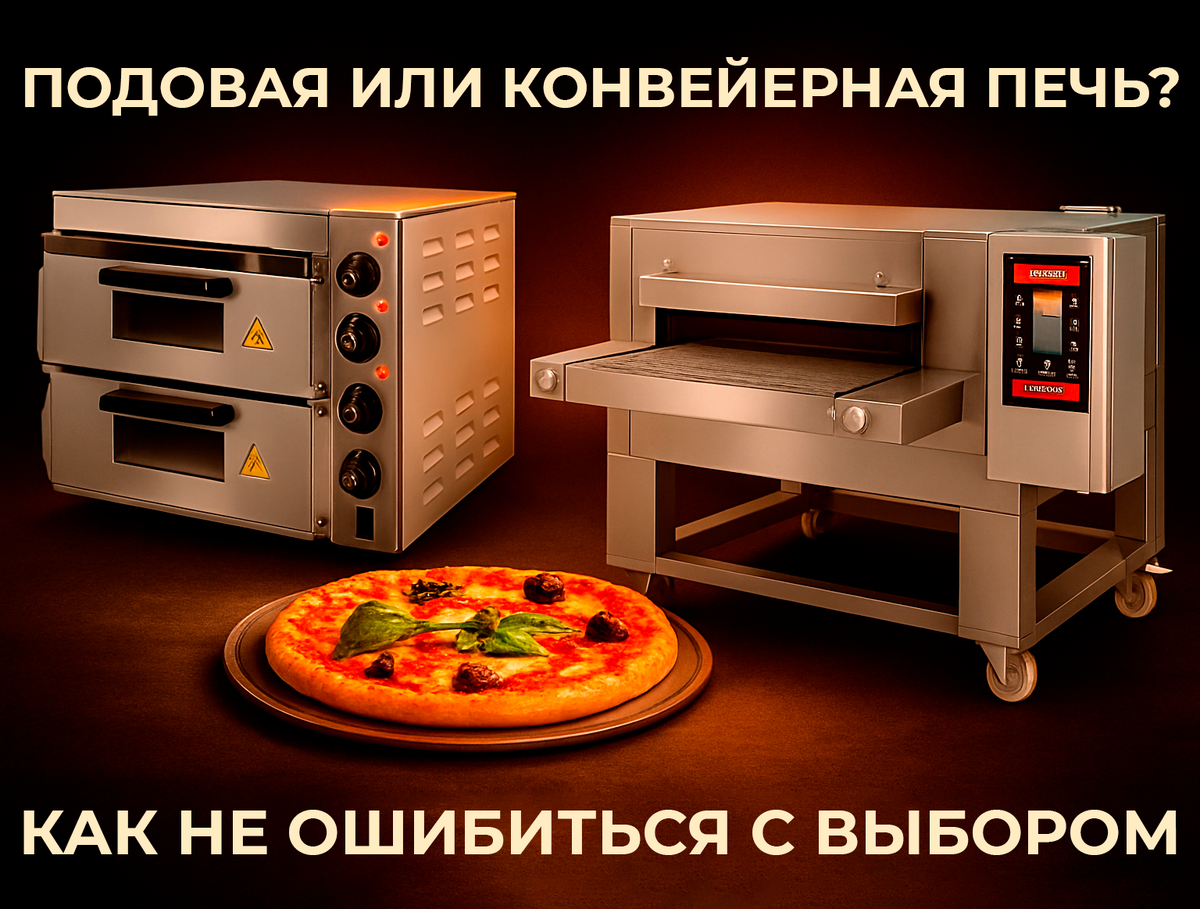 Что выбрать: подовая или конвейерная печь для пиццы?