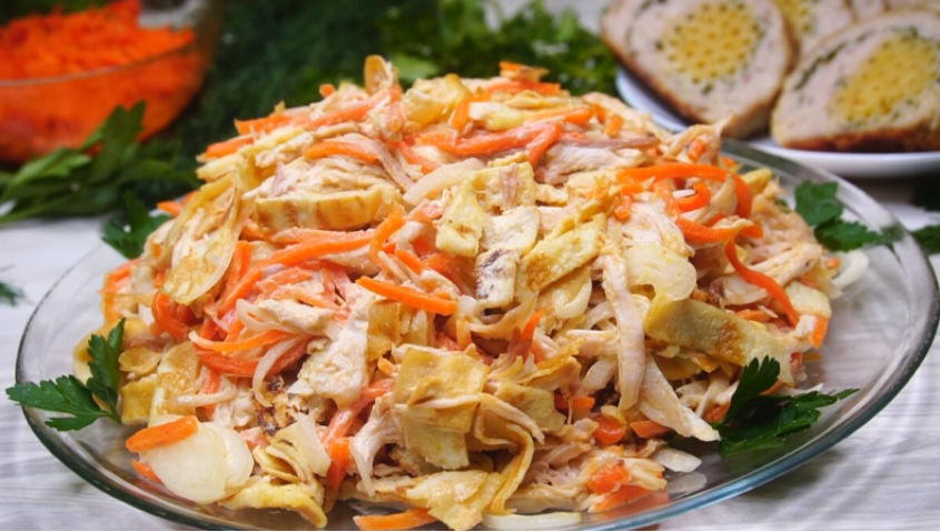 Салат "Необыкновенный": Просто, быстро и вкусно!