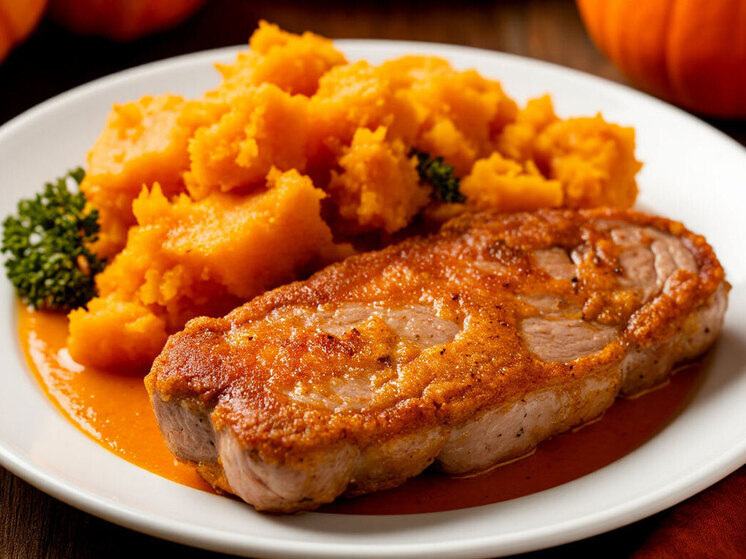 Ароматный ужин: свинина с тыквой для всей семьи