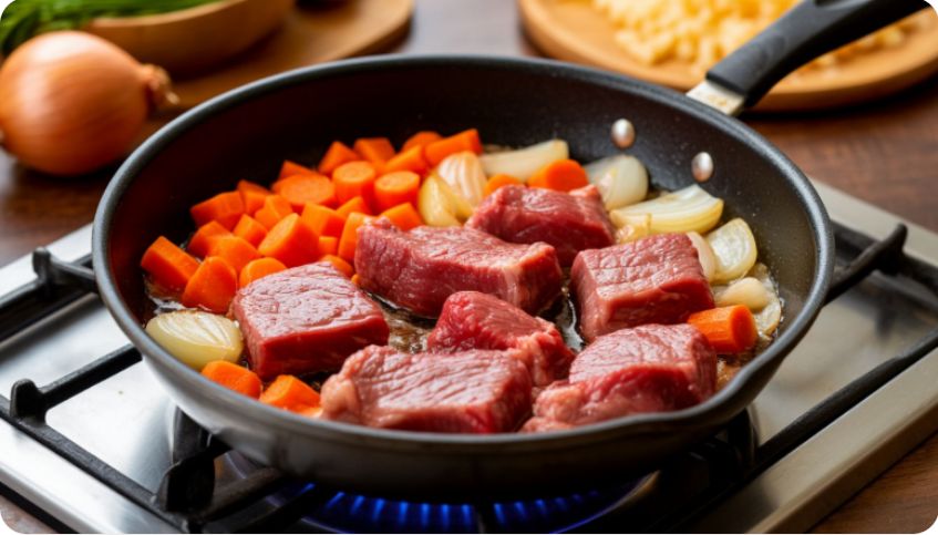 Что первее на сковороде: лук, мясо или морковь? Разбираемся в тонкостях приготовления